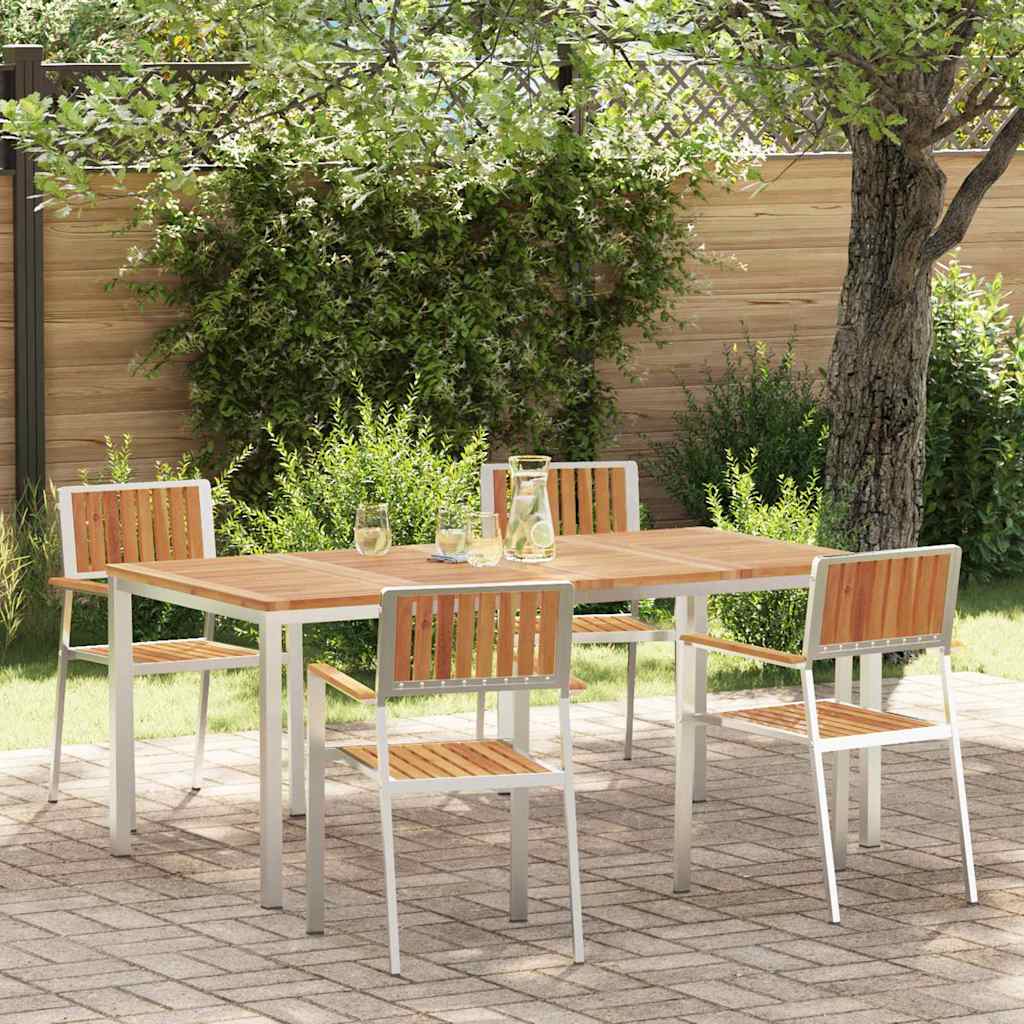 Outdoortisch-Set 5 stk. 180 x 90 x 75 cm
