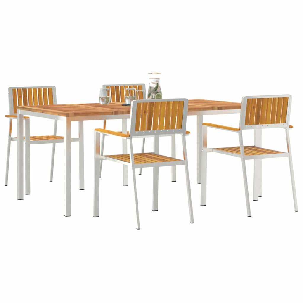 Outdoortisch-Set 5 stk. 180 x 90 x 75 cm