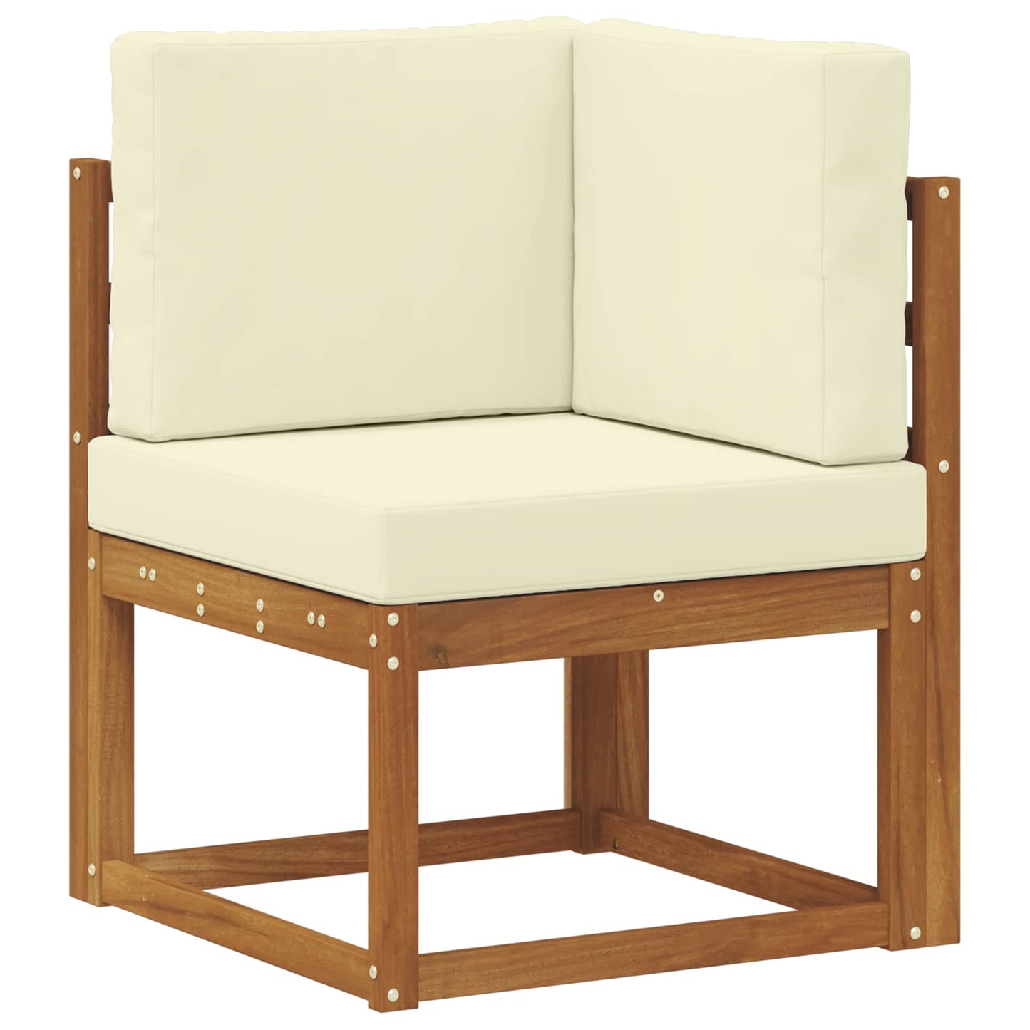 Outdoor-Sofagarnitur 7 stk. Natur und Creme