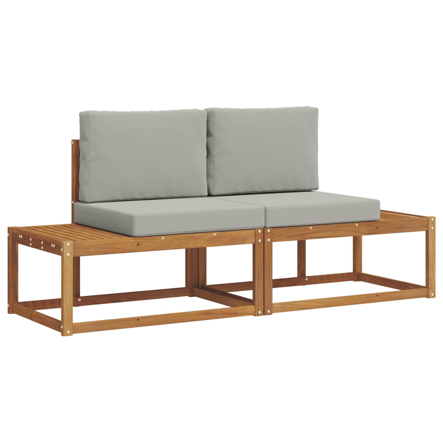 Outdoor-Sofagarnitur 2 stk. Natur