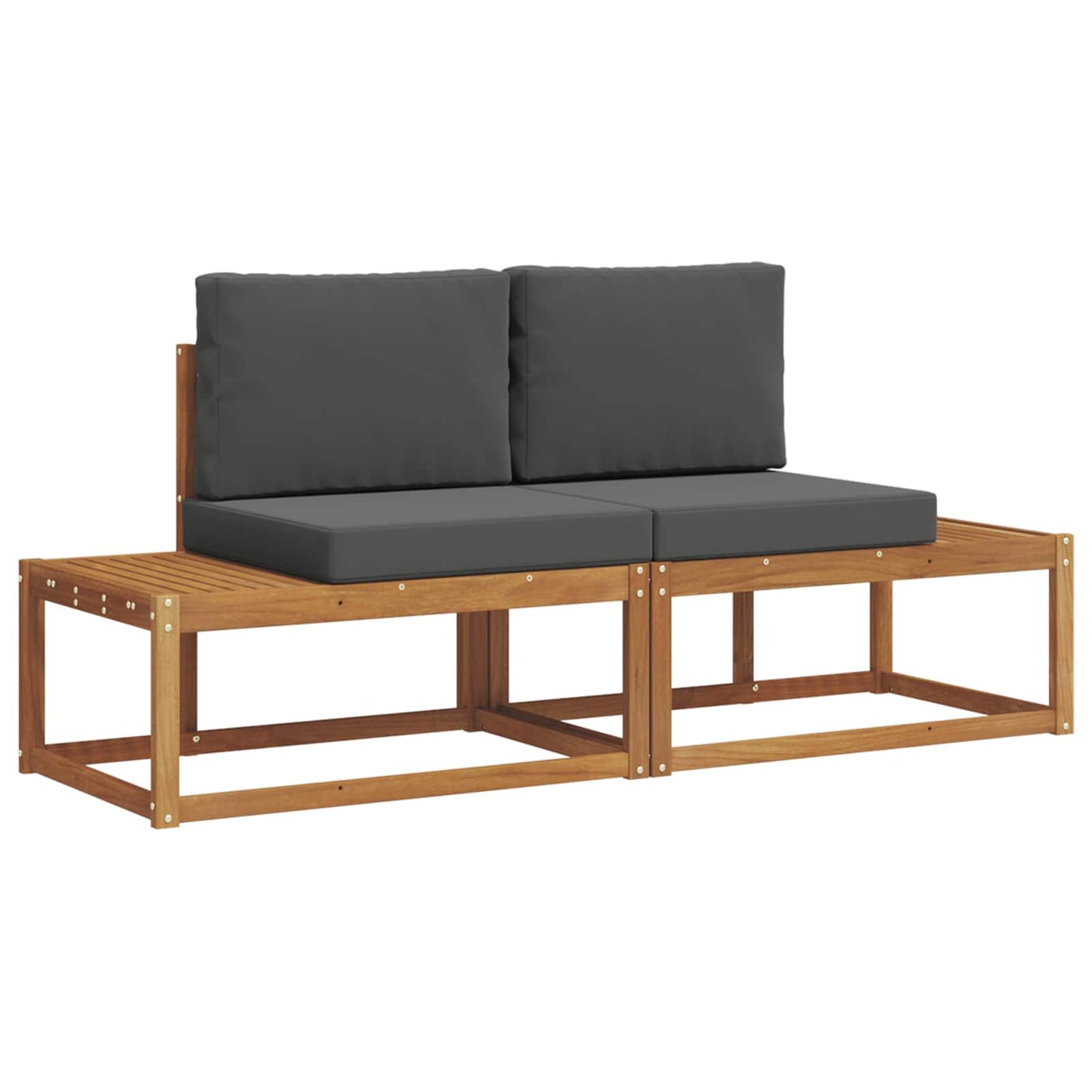 Outdoor-Sofagarnitur 2 stk. Natur