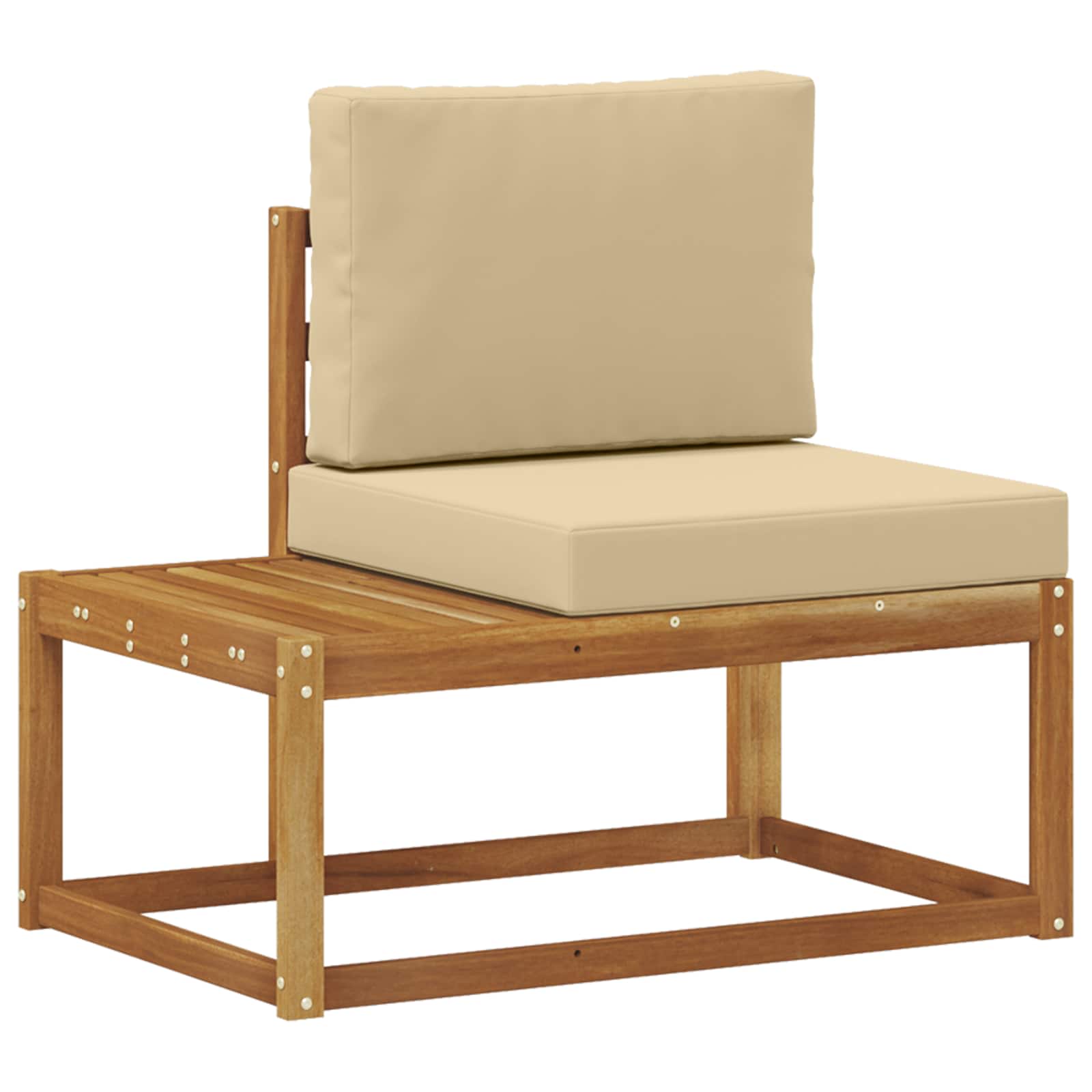 Outdoor-Sofagarnitur 2 stk. Natur