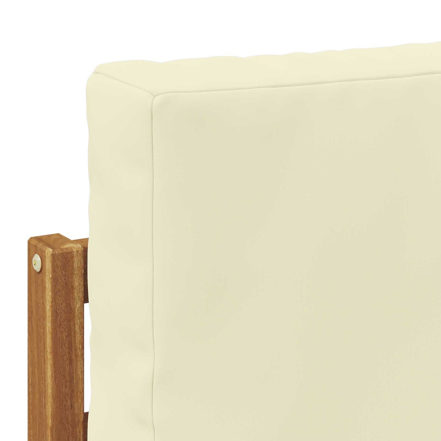 Outdoor-Sofagarnitur mit Kissen 4 Stück Natur und Creme