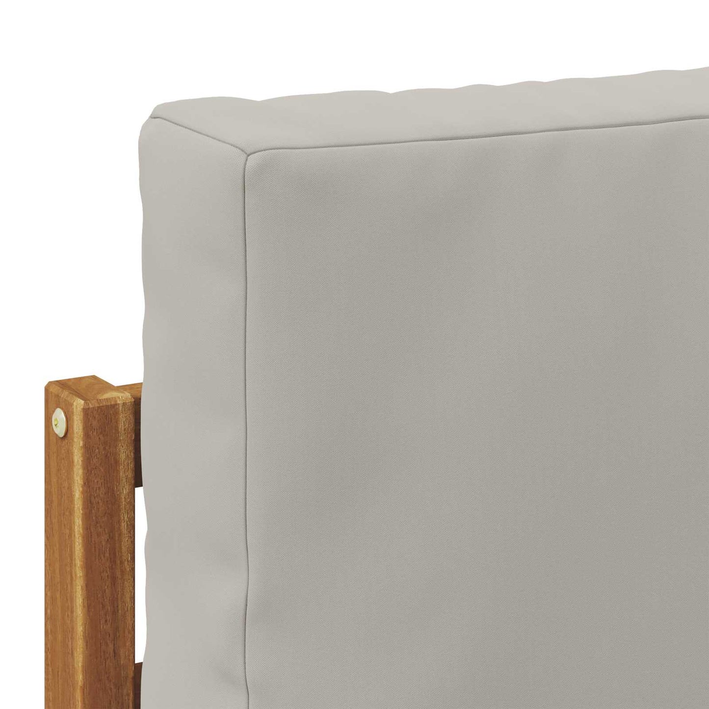 Outdoor-Sofagarnitur mit Kissen 4 Stück Natürlich und Hellgrau