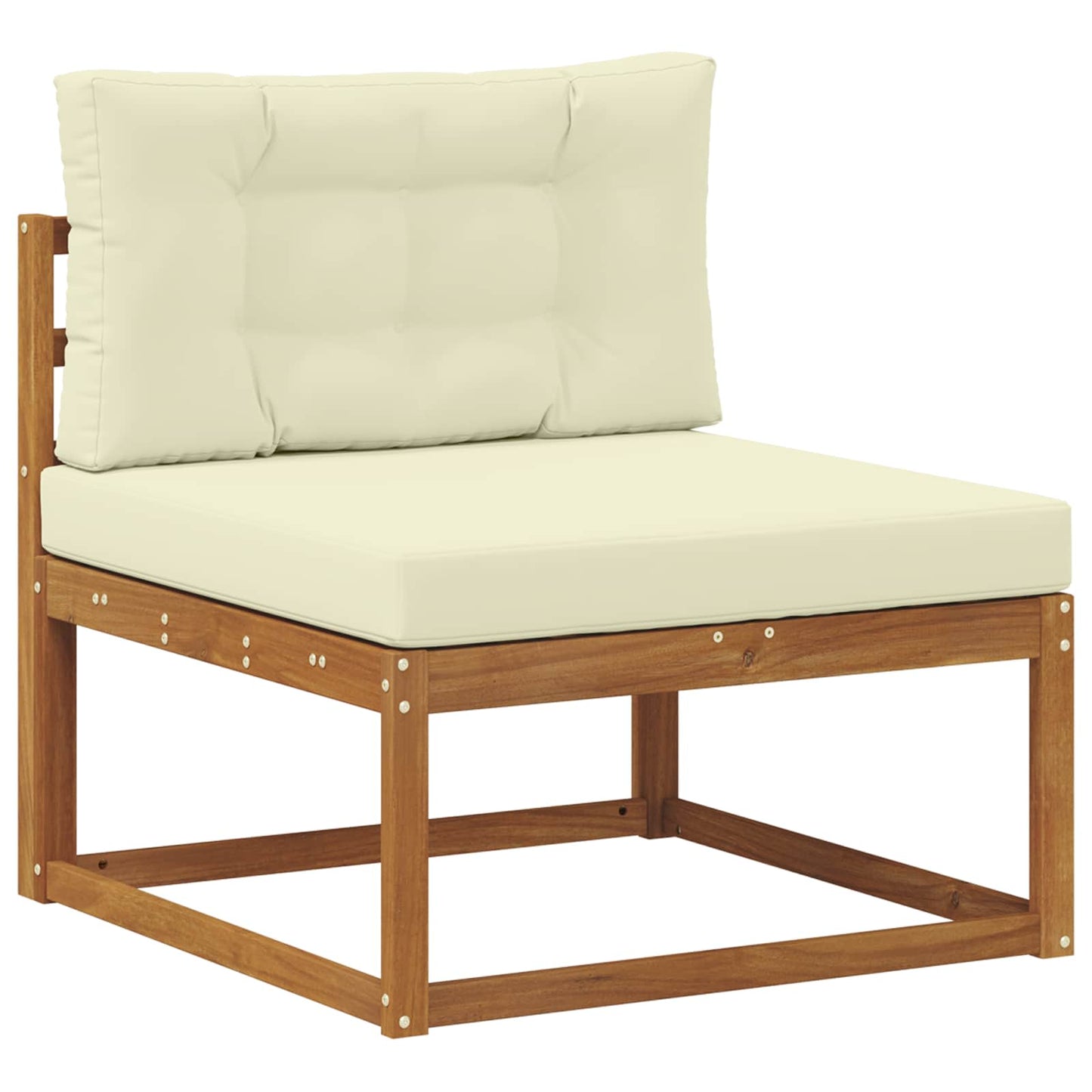 Outdoor-Sofagarnitur 3 stk. Natur und Creme