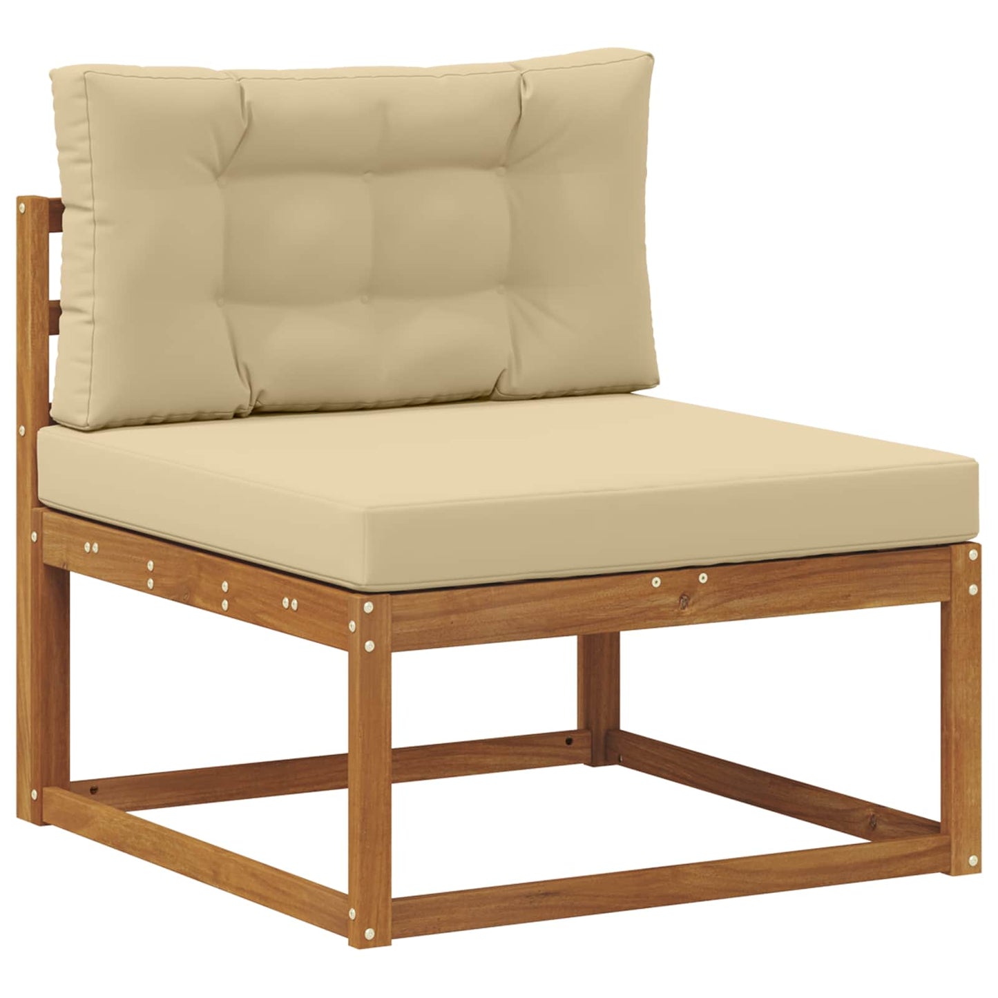 Outdoor-Sofagarnitur 3 stk. Natur und Beige