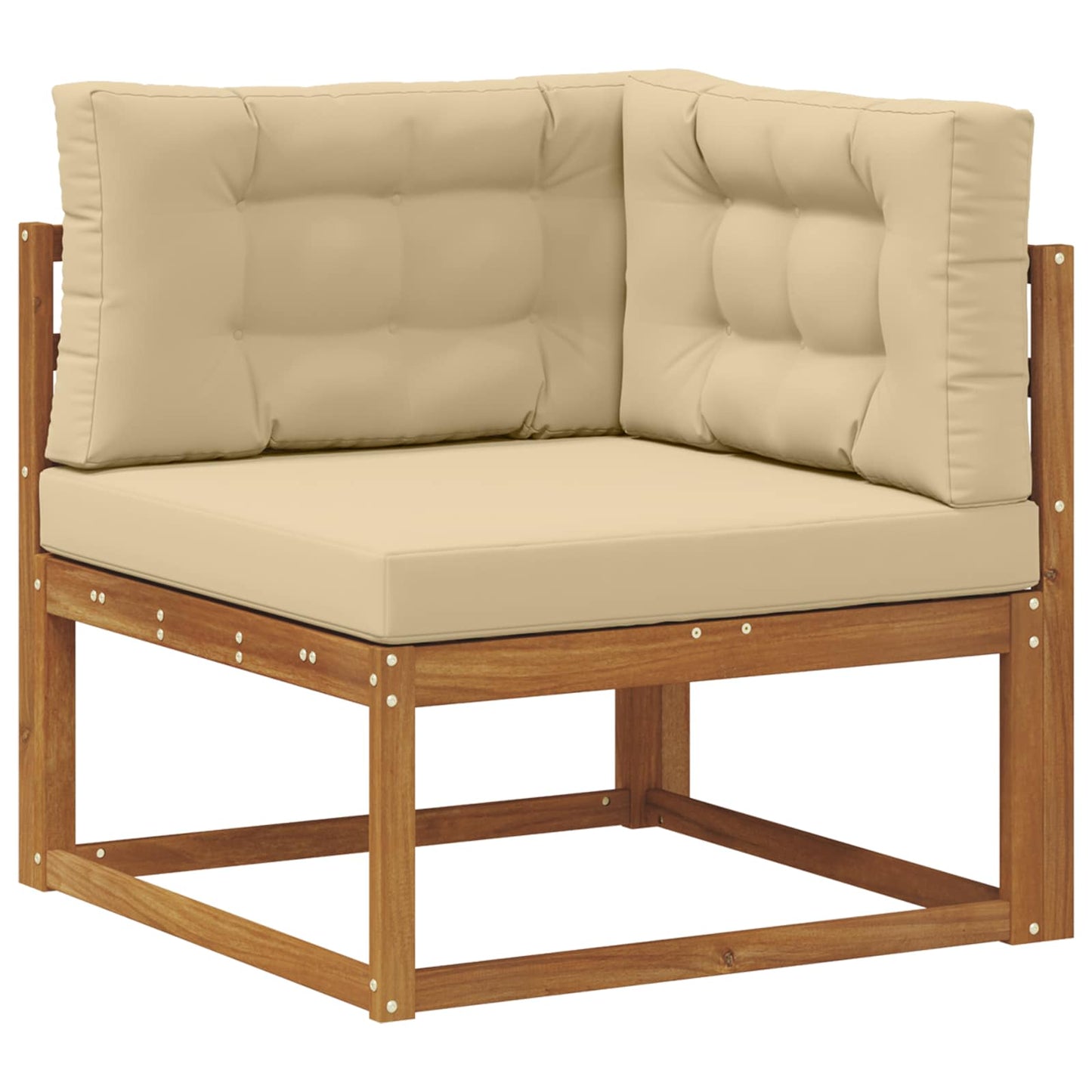 Outdoor-Sofagarnitur 5 stk. Natur und Beige