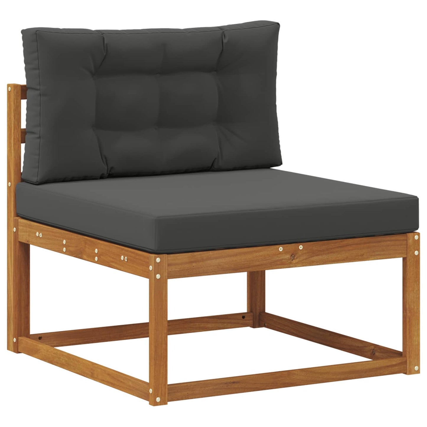 Outdoor-Sofagarnitur 5 stk. Natur und Anthrazit