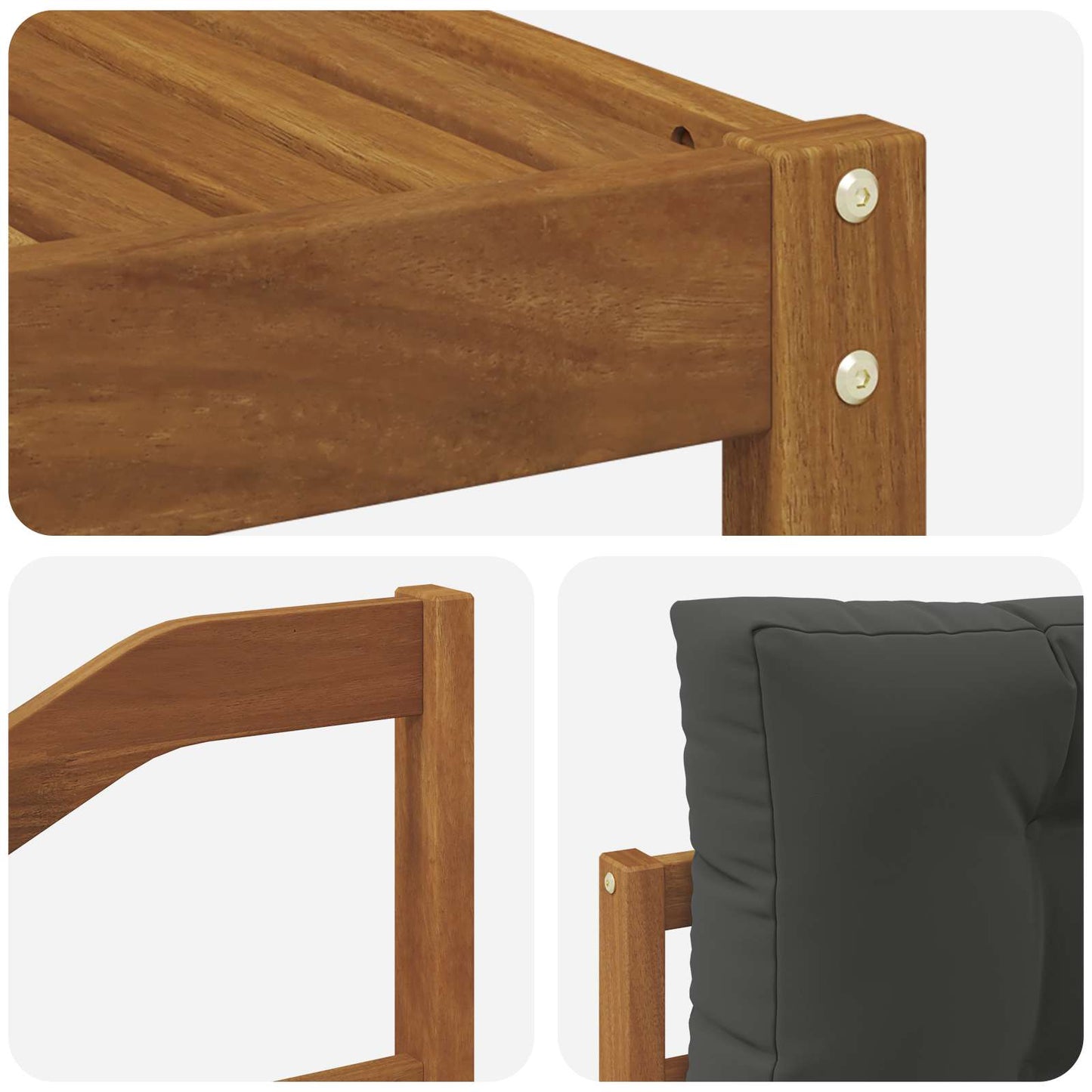 Outdoor-Sofagarnitur 8 stk. Natur und Anthrazit