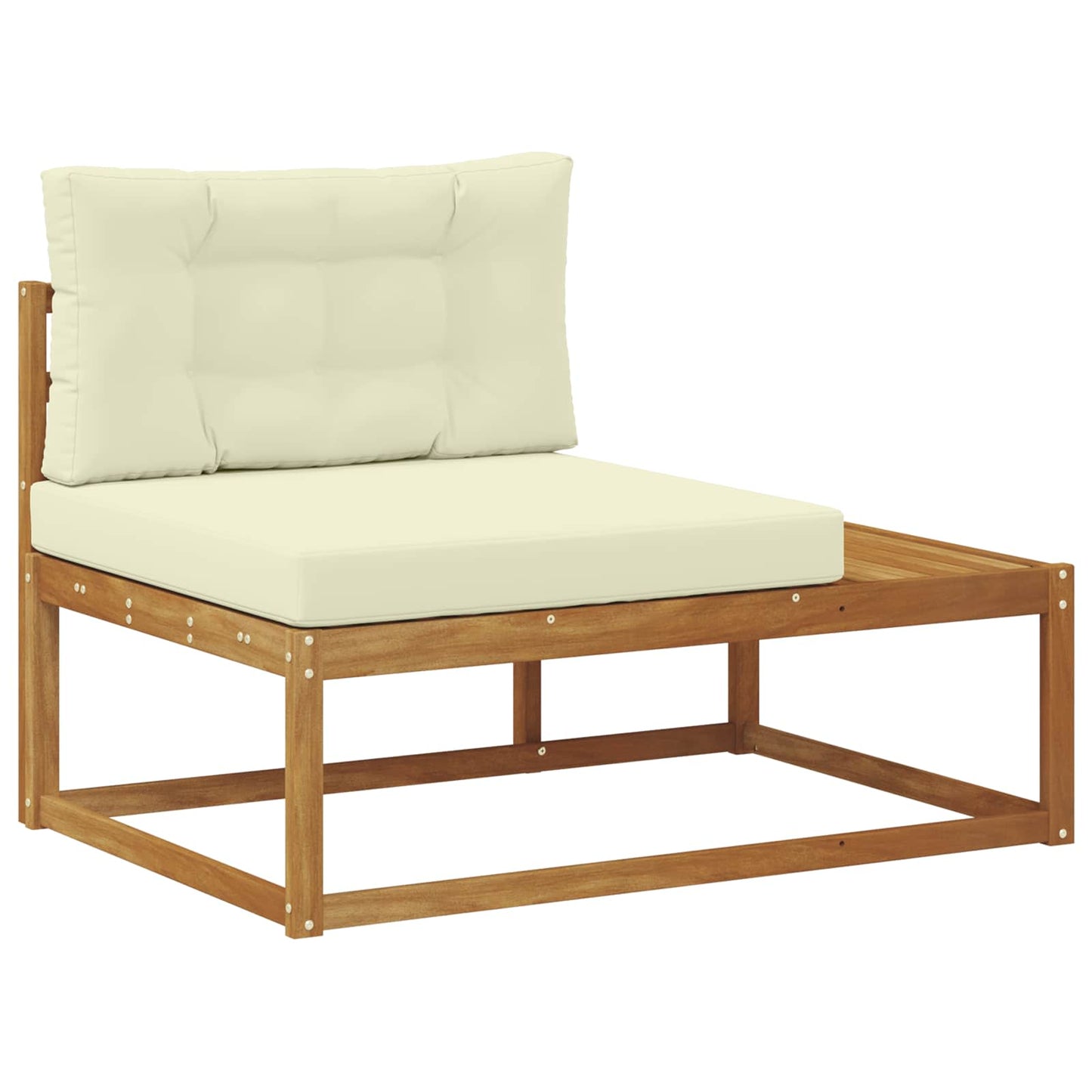Outdoor-Sofagarnitur Natur und Creme