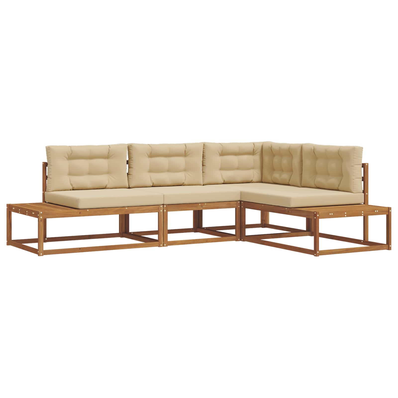 Outdoor-Sofagarnitur Natur und Beige