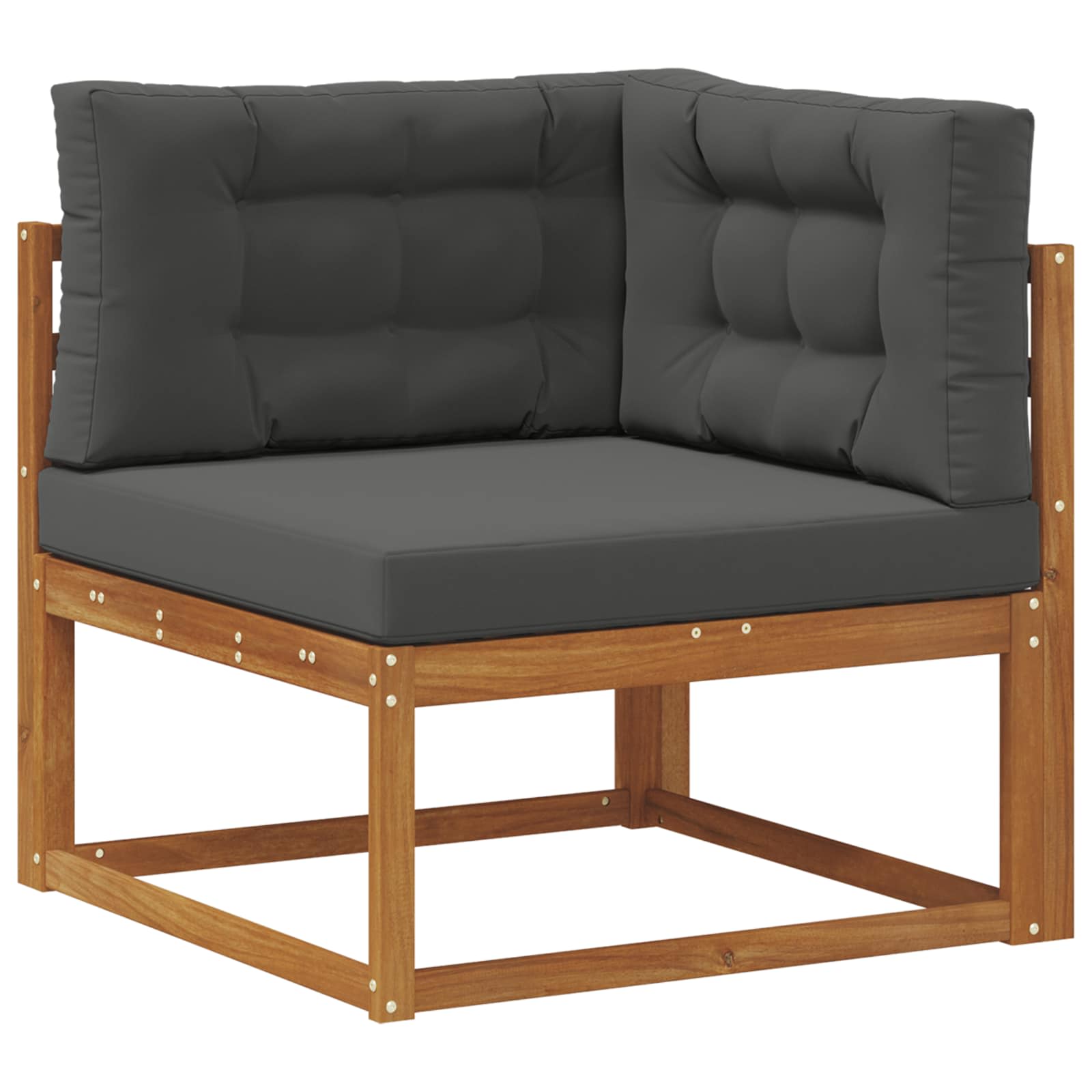 Outdoor-Sofagarnitur 6 Stk. Natur und Anthrazit