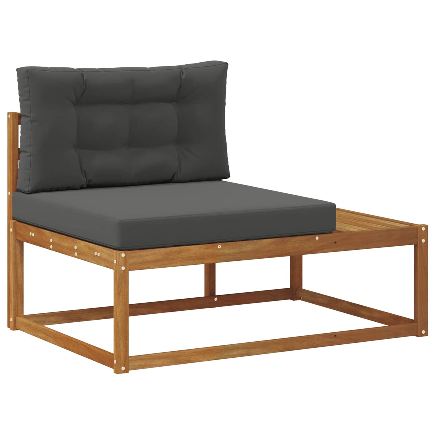 Outdoor-Sofagarnitur 6 Stk. Natur und Anthrazit
