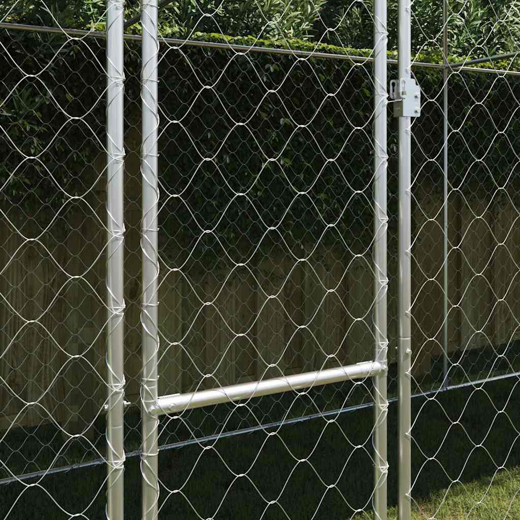 Hundekäfig Silber 800 x 200 x 256 cm Verzinkter Stahl