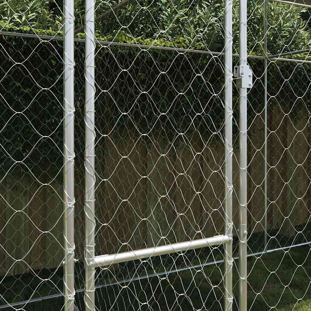 Hundekäfig Silber 600 x 200 x 256 cm Verzinkter Stahl