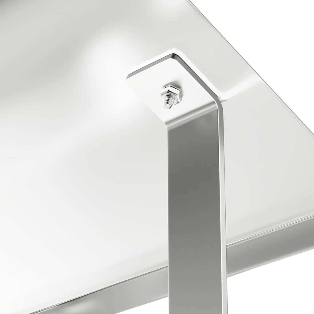 Kaminhaube Silber 40 x 40 x 37,5 cm Edelstahl