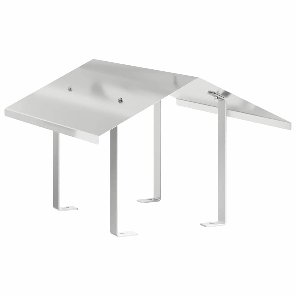 Kaminhaube Silber 50 x 60 x 37 cm Edelstahl