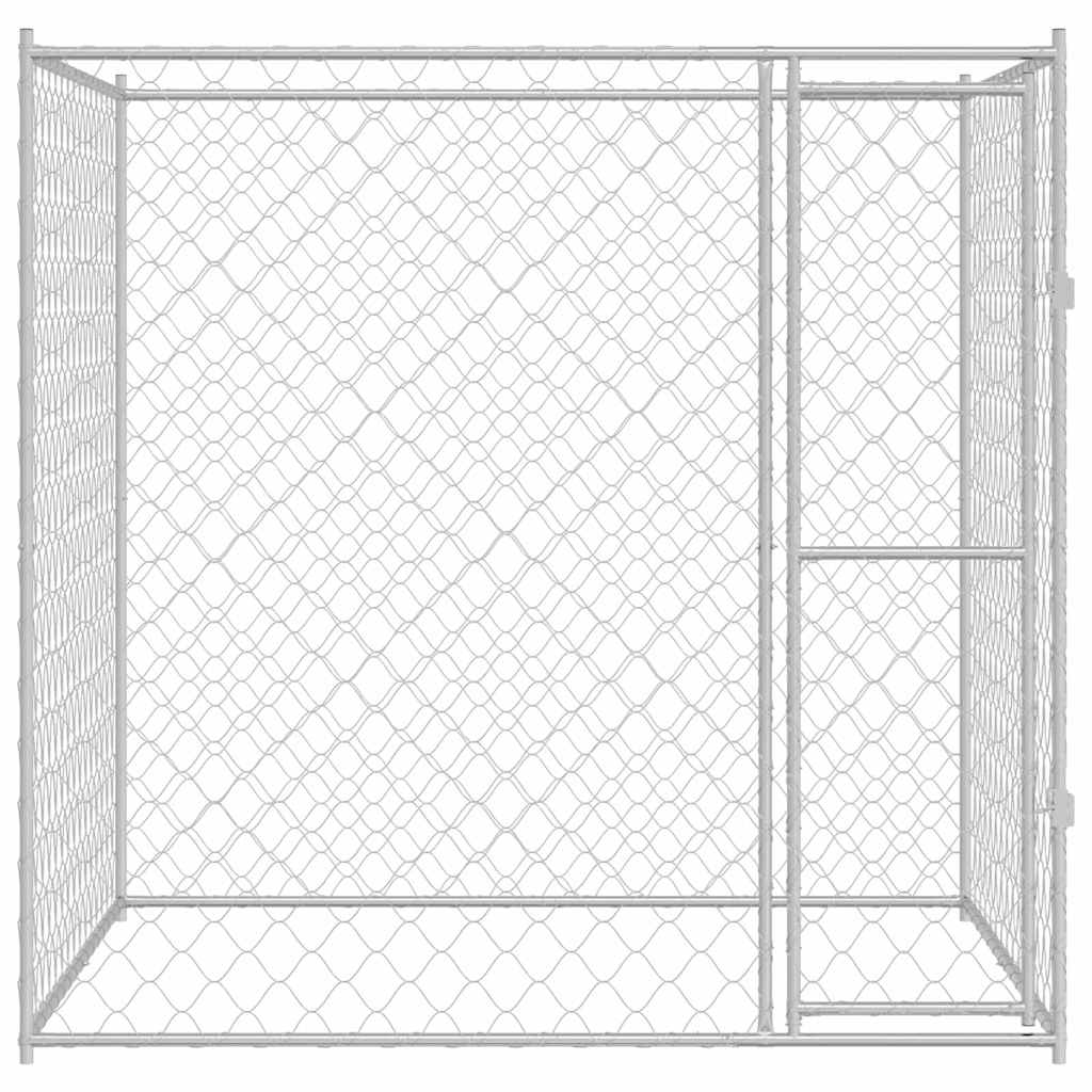 Hundekäfig Silber 200 x 200 x 200 cm Verzinkter Stahl