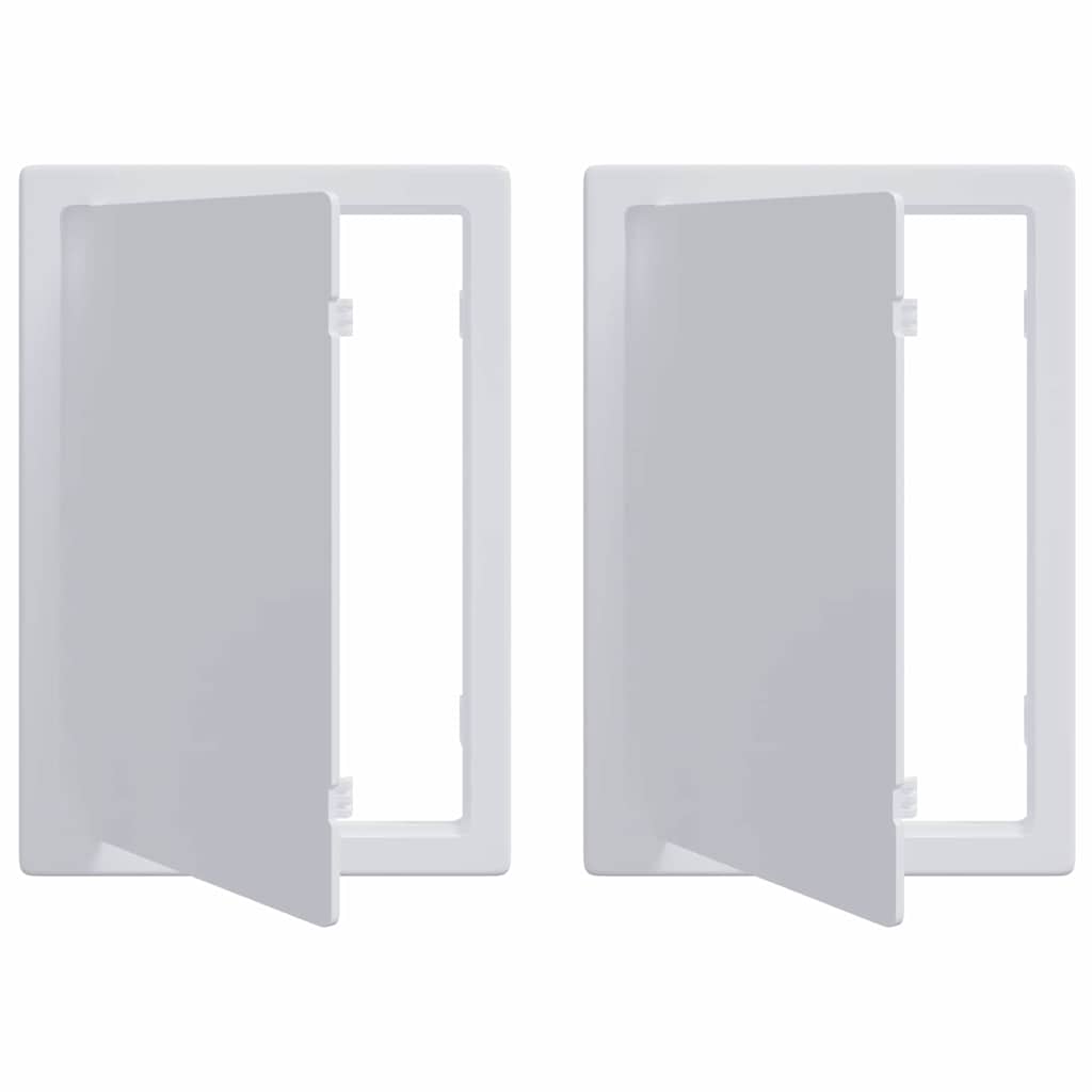 Zugangspanels 2 stk. Weiß 15 x 23 cm ABS Kunststoff