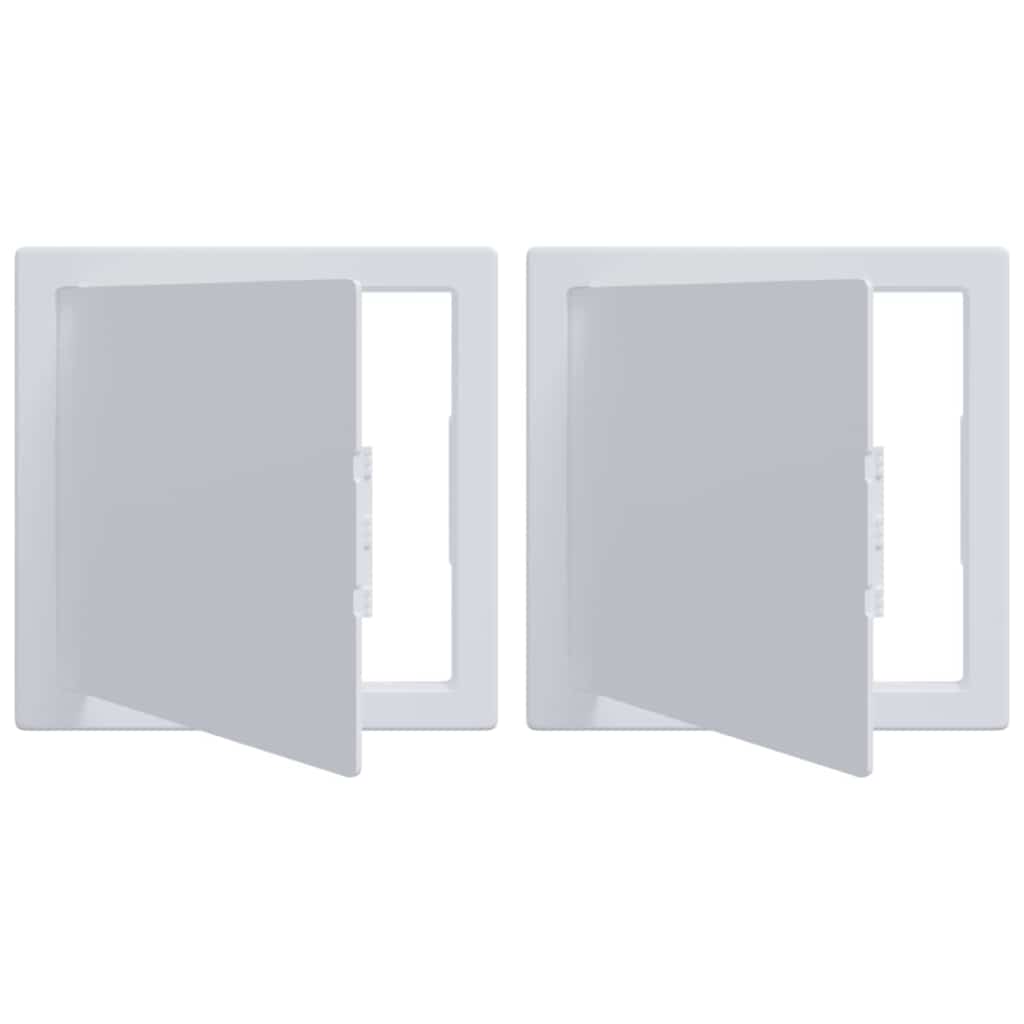 Zugangspanels 2 stk. Weiß 20 x 20 cm ABS Kunststoff