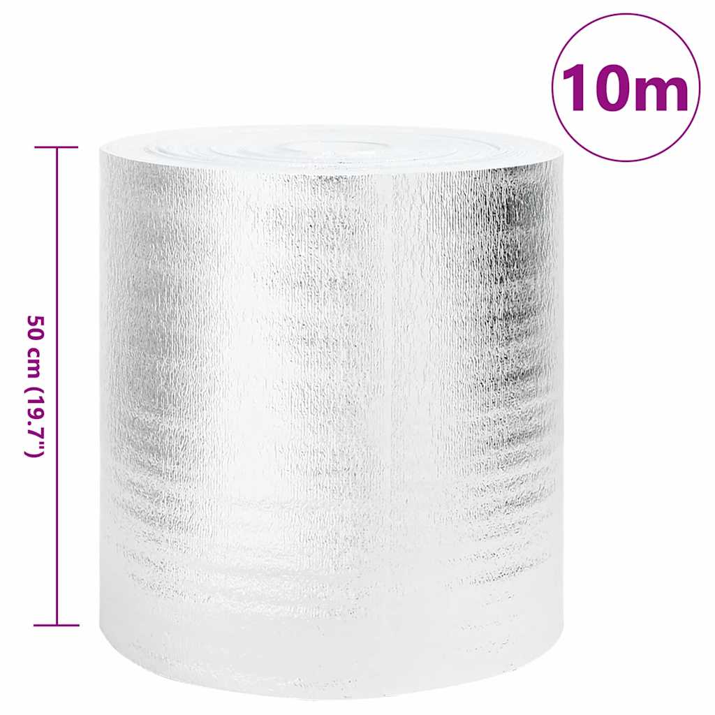 Heizkörper-Reflektorfolie Silber 10 x 0,5 m Polyethylen