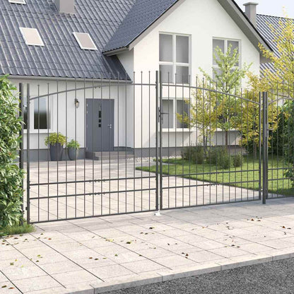 Doppeltor CORONA 400 x 249,5 cm Abschließbar Stahl Grau