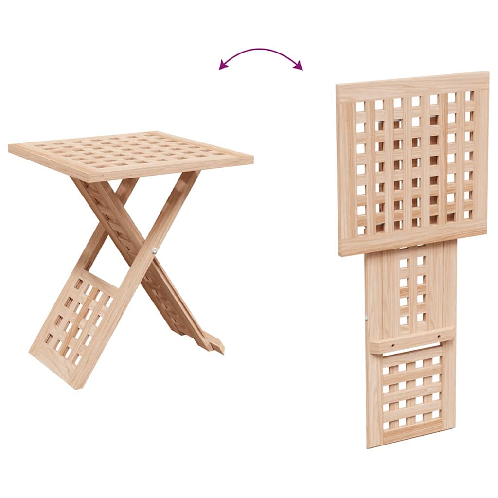 Couchtisch Braun 33 x 33 x 40,5 cm Massivholz aus Walnuss