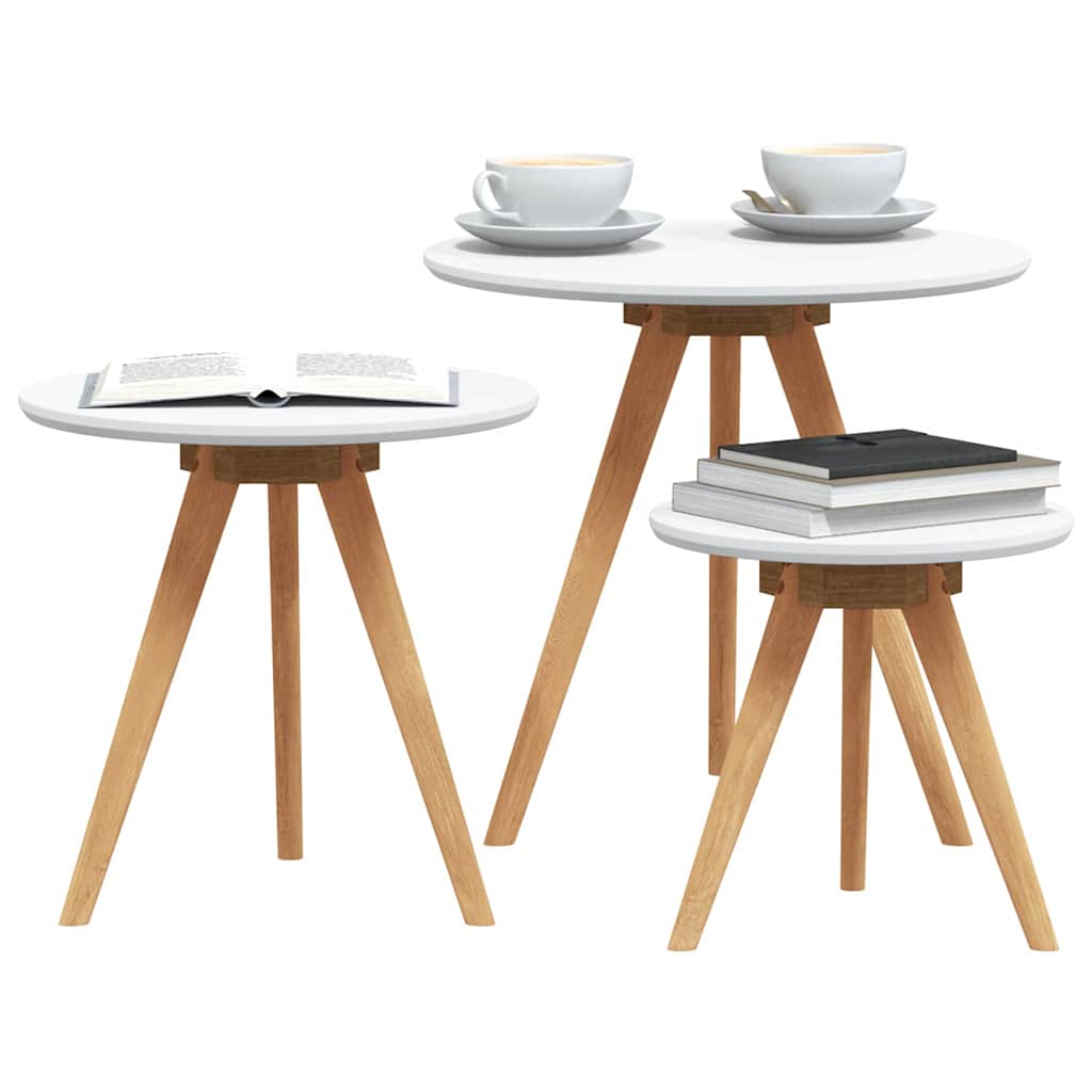 Couchtisch Braun 50 x 50 x 46 cm Massivholz Walnuss