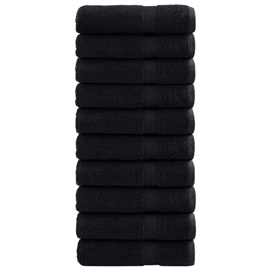 Gästetuch SOLUND 25 Stk. Schwarz 100 x 150 cm 550 gsm