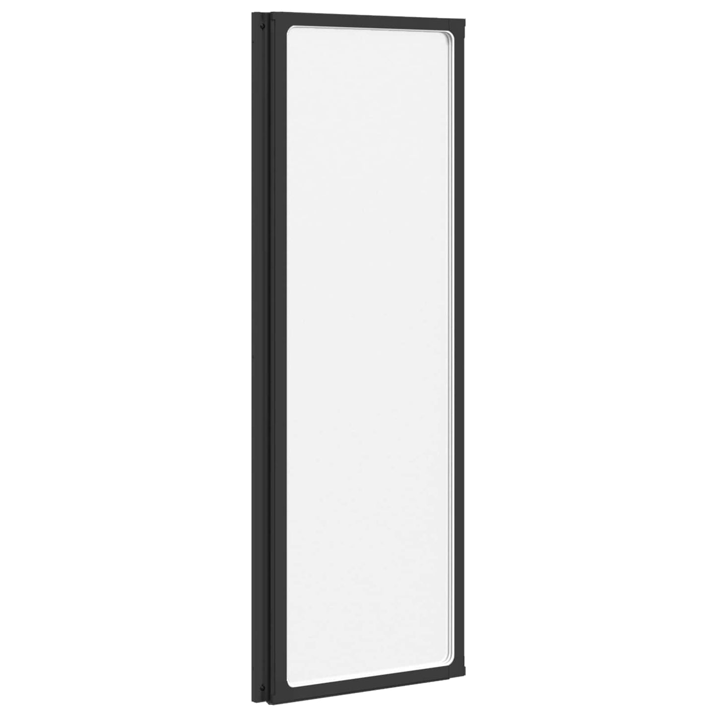 Duschwand Schwarz 120 x 2 x 117 cm Aluminium und PP