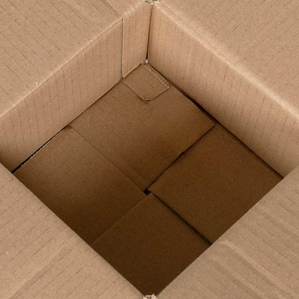 Faltbox mit Speicher 50 stk. Natur 15 x 15 x 8 cm Karton