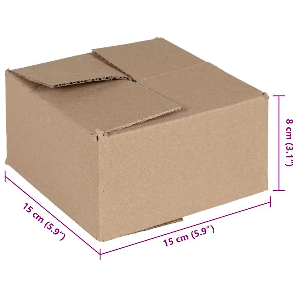Faltbox mit Speicher 50 stk. Natur 15 x 15 x 8 cm Karton