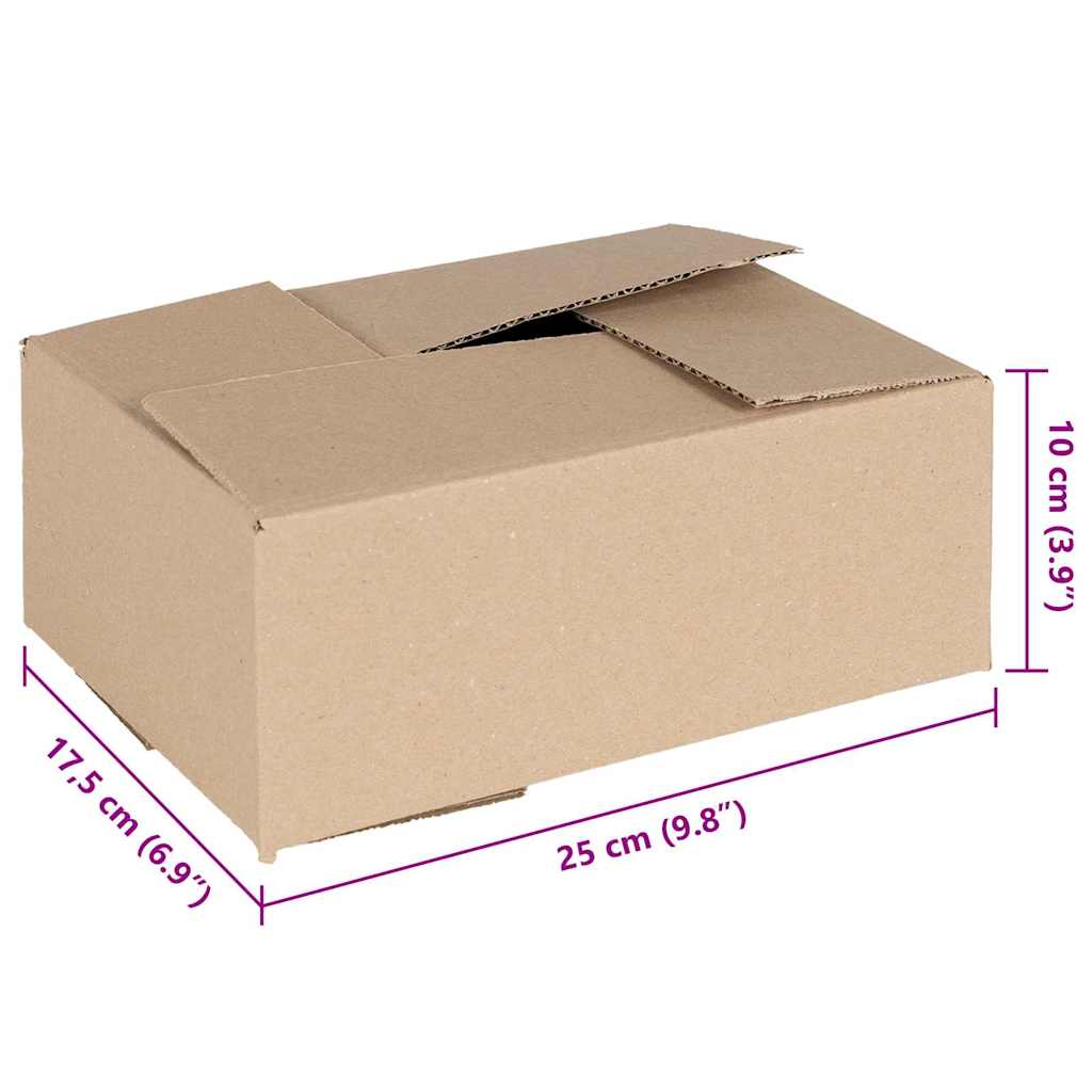 Faltbox mit Speicher 50 stk. Natur 25 x 17,5 x 10 cm Karton