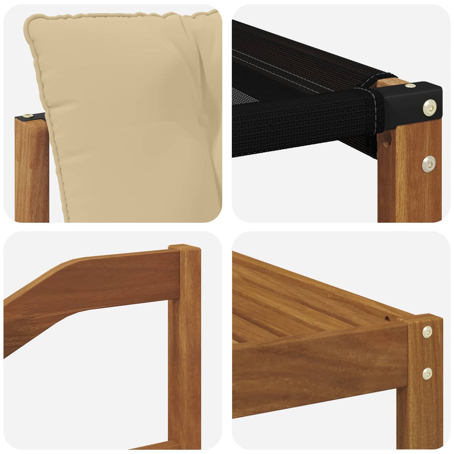 Outdoor-Sofagarnitur 6 stk. Natur und Beige
