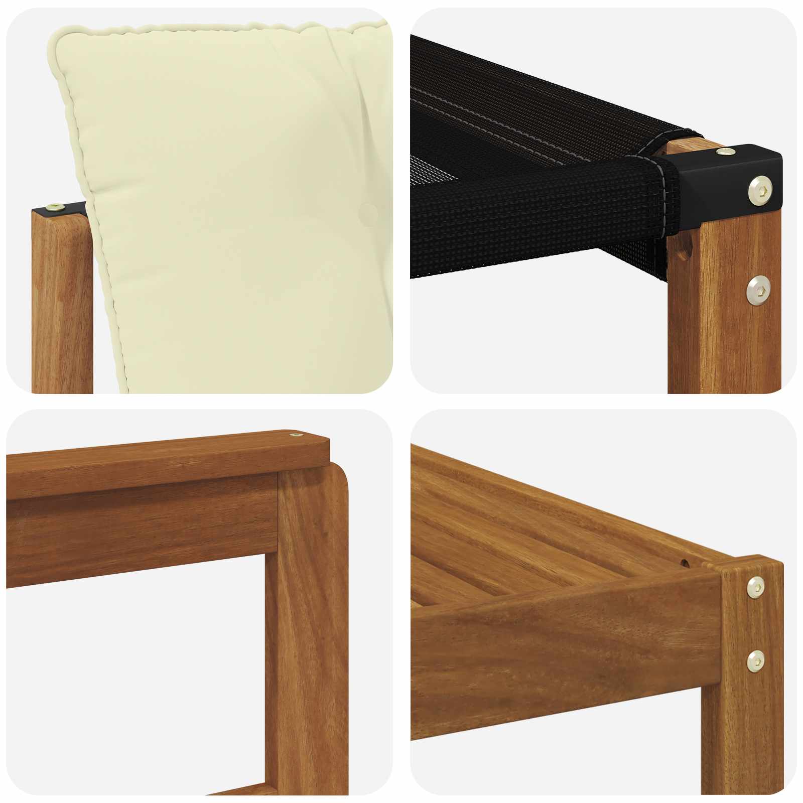 Outdoor-Sofagarnitur 8 stk. Natur und Creme