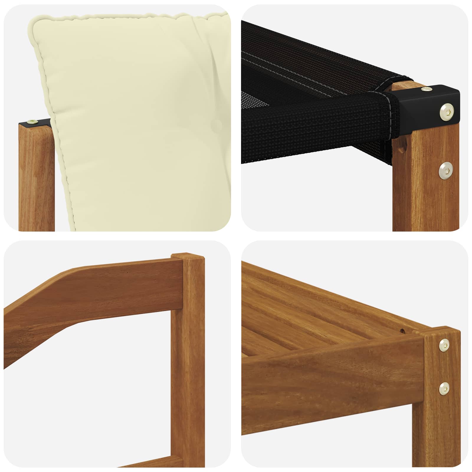 Outdoor-Sofagarnitur 8 stk. Natur und Creme