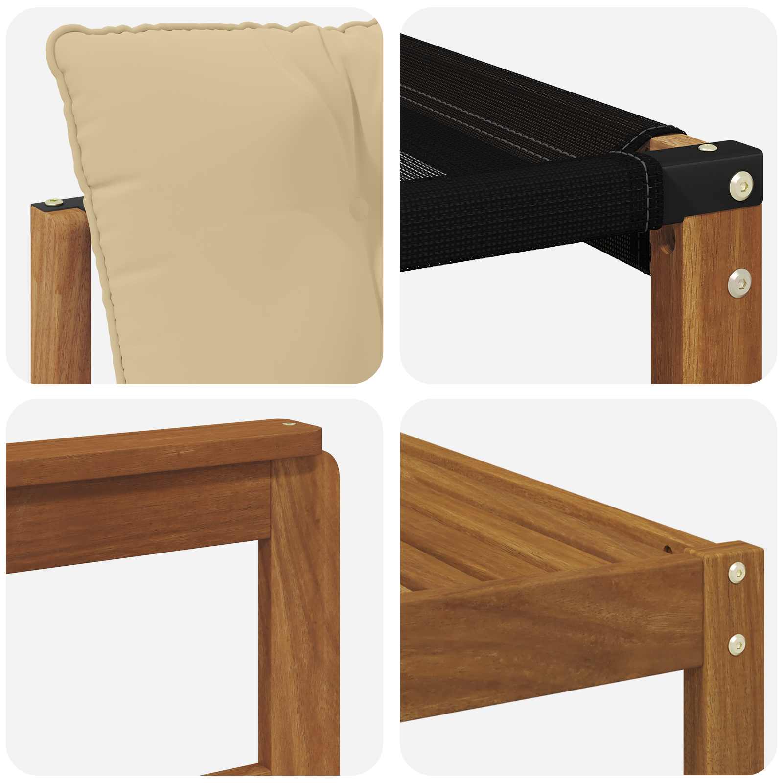 Outdoor-Sofagarnitur 9 stk. Natur und Beige