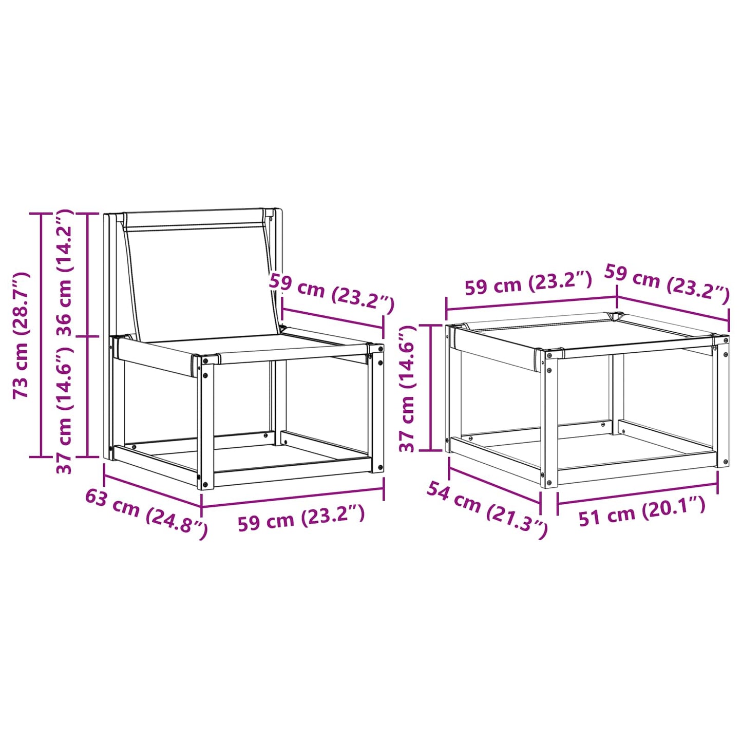 Outdoor-Sofagarnitur 4 stk. Natur und Beige