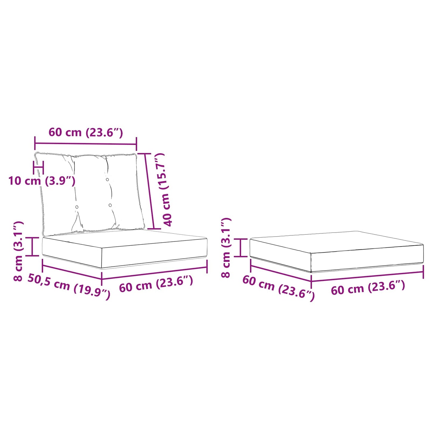 Outdoor-Sofagarnitur 5 stk. Natur und Creme