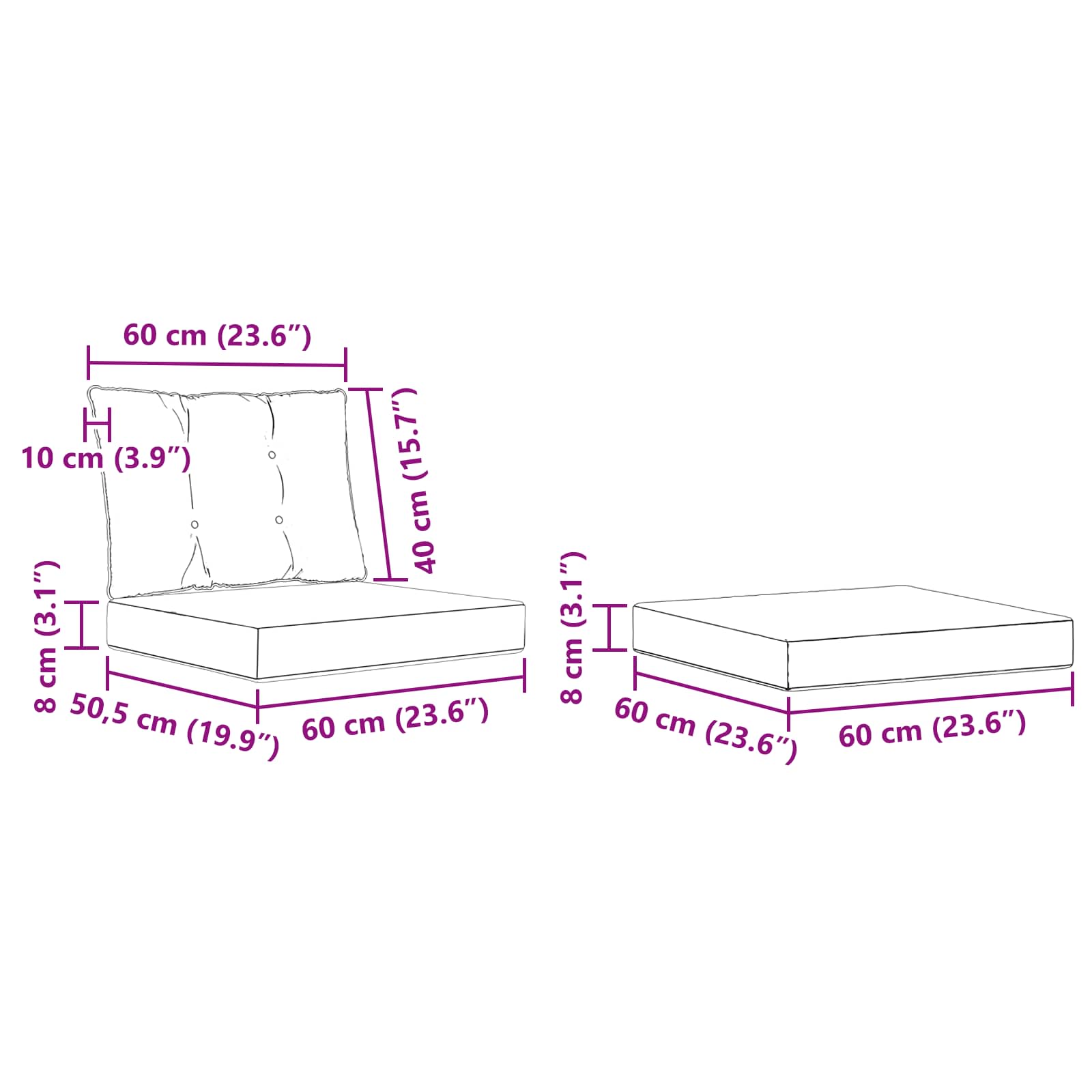 Outdoor-Sofagarnitur 5 stk. Natur und Creme