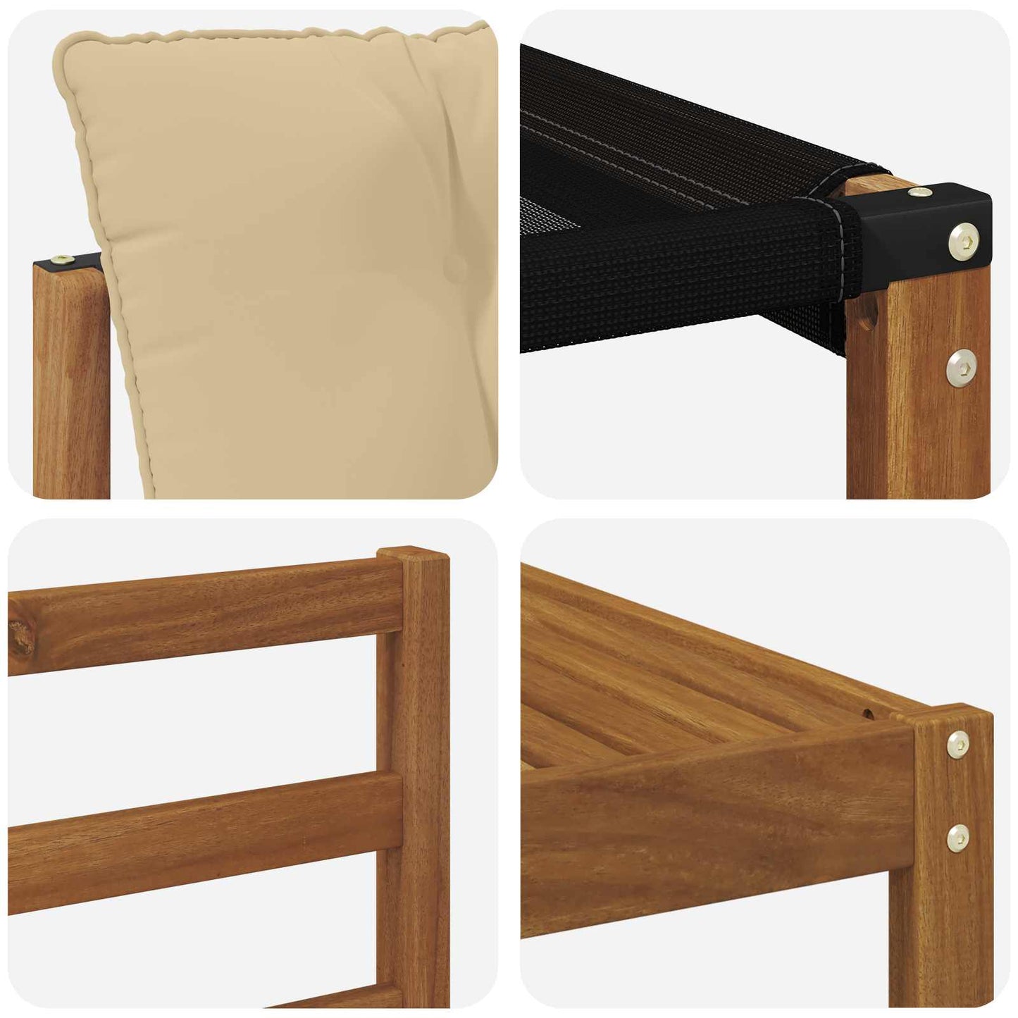 Outdoor-Sofagarnitur 6 stk. Natur und Beige