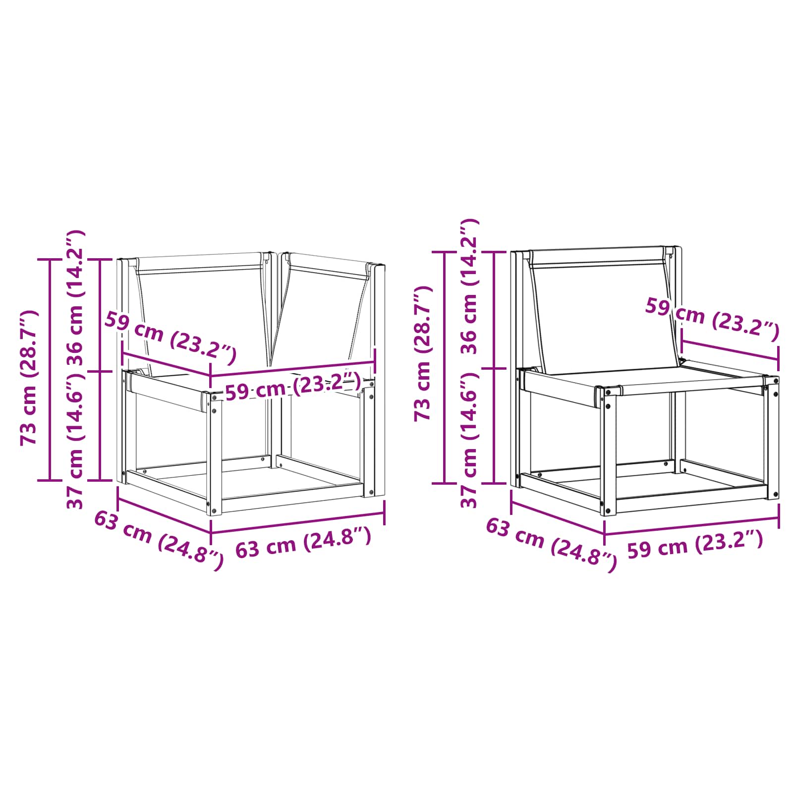 Outdoor-Sofagarnitur 4 stk. Natur und Creme