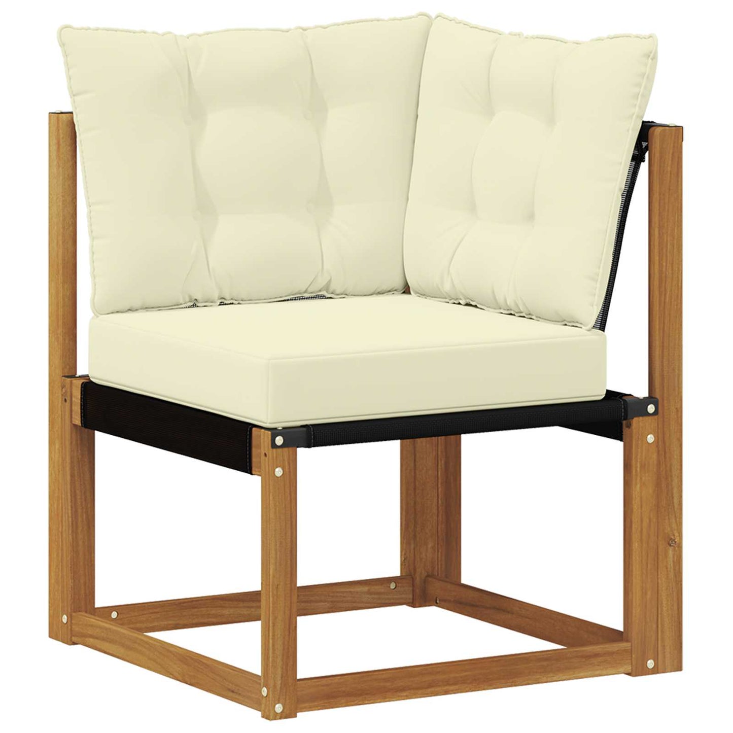 Outdoor-Sofagarnitur 6 stk. Natur und Creme