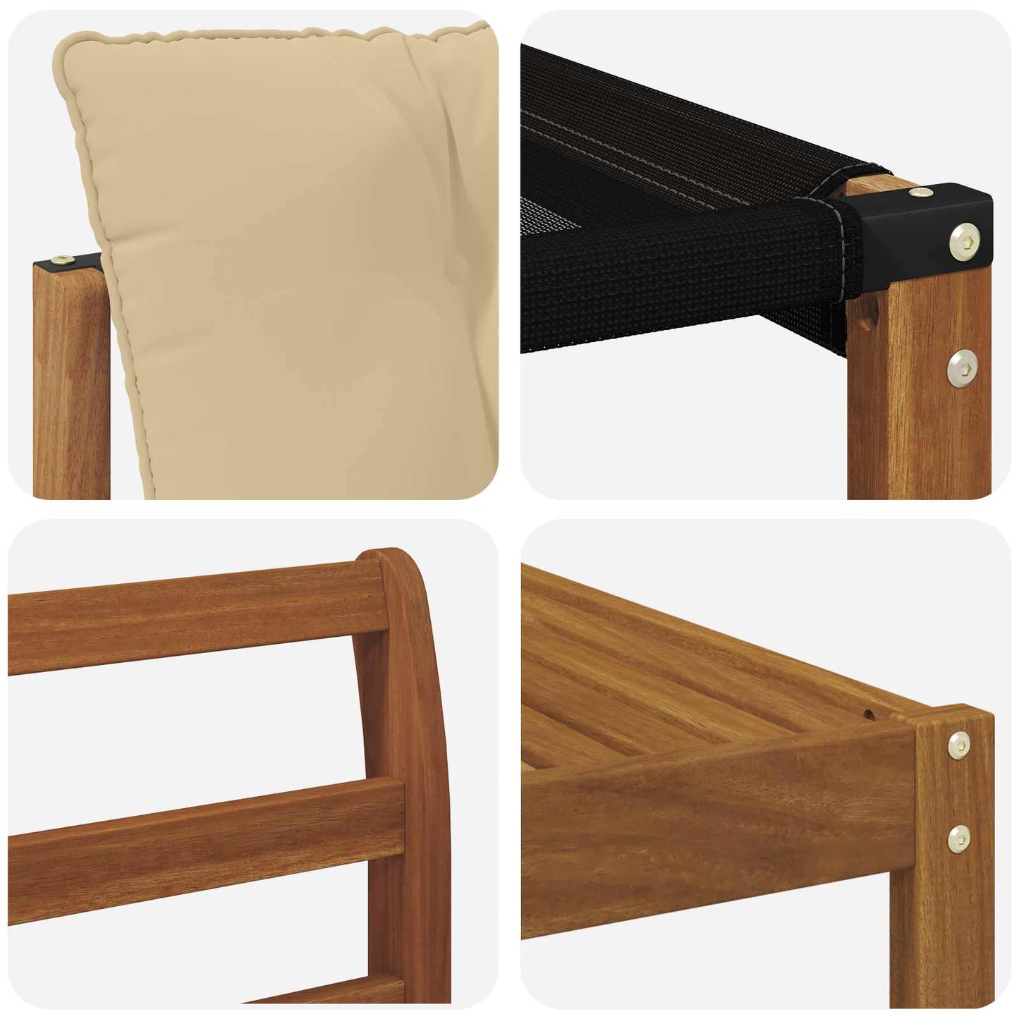 Outdoor-Sofagarnitur 9 stk. Natur und Beige