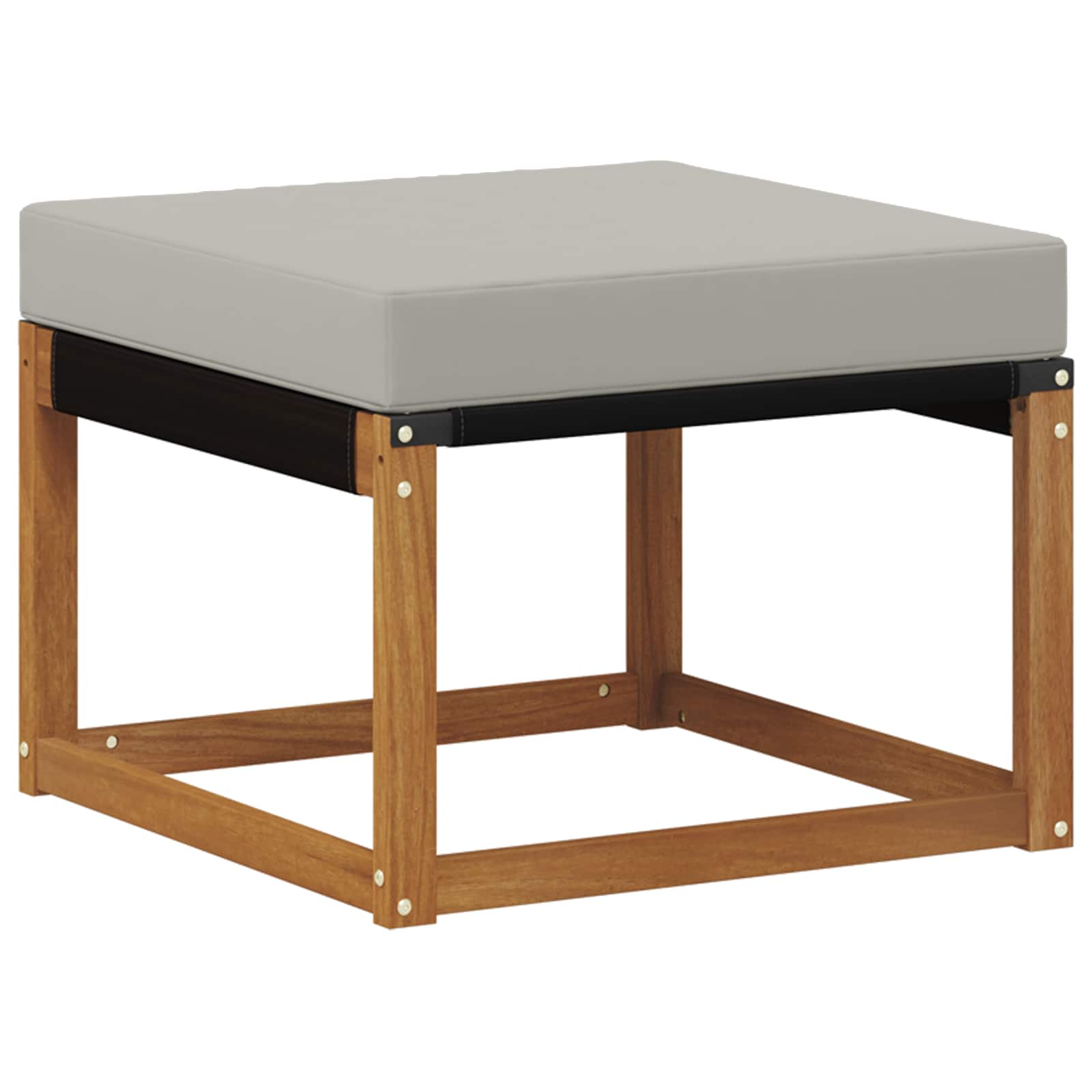Outdoor-Sofagarnitur mit Kissen 9 pcs Natürlich und Hellgrau