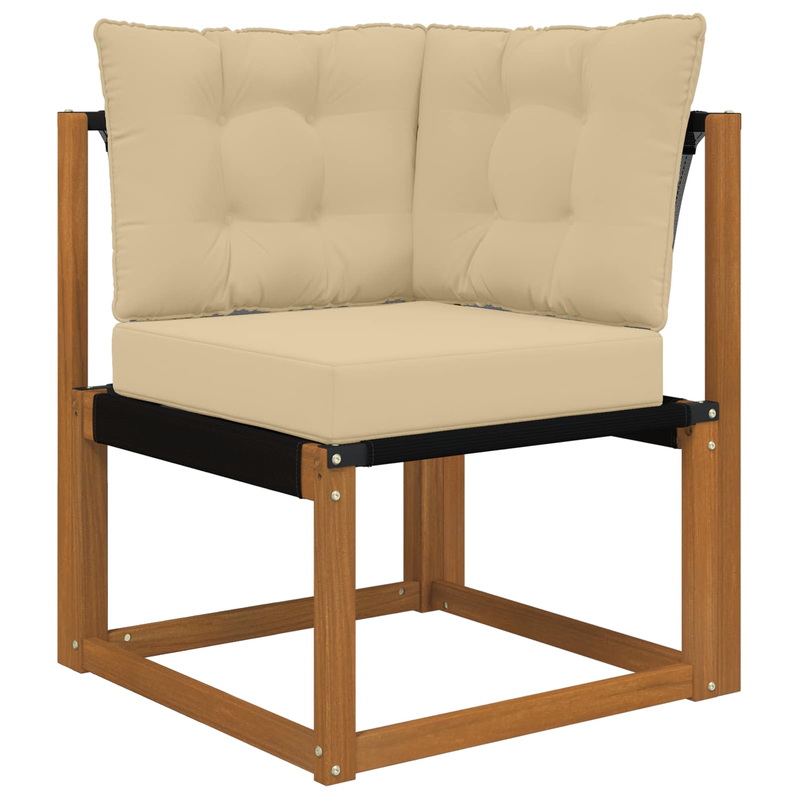 Outdoor-Sofagarnitur 6 stk. Natur und Beige
