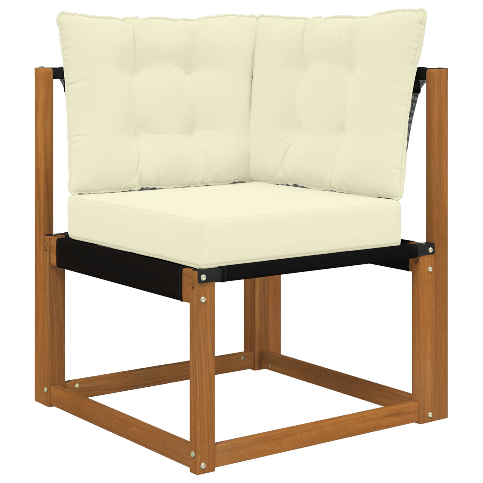Outdoor-Sofagarnitur 6 stk. Natur und Creme
