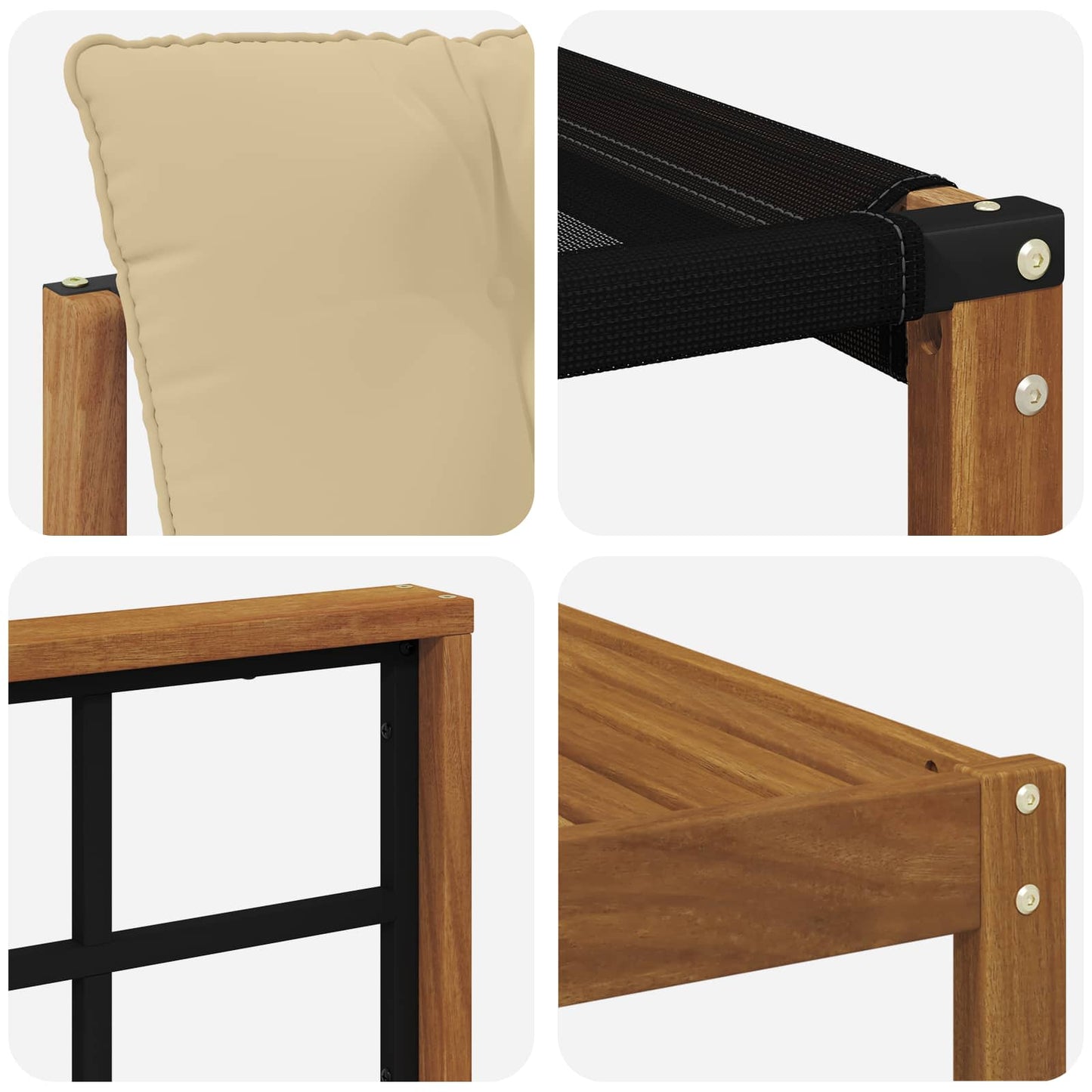 Outdoor-Sofagarnitur 11 stk. Natur und Beige