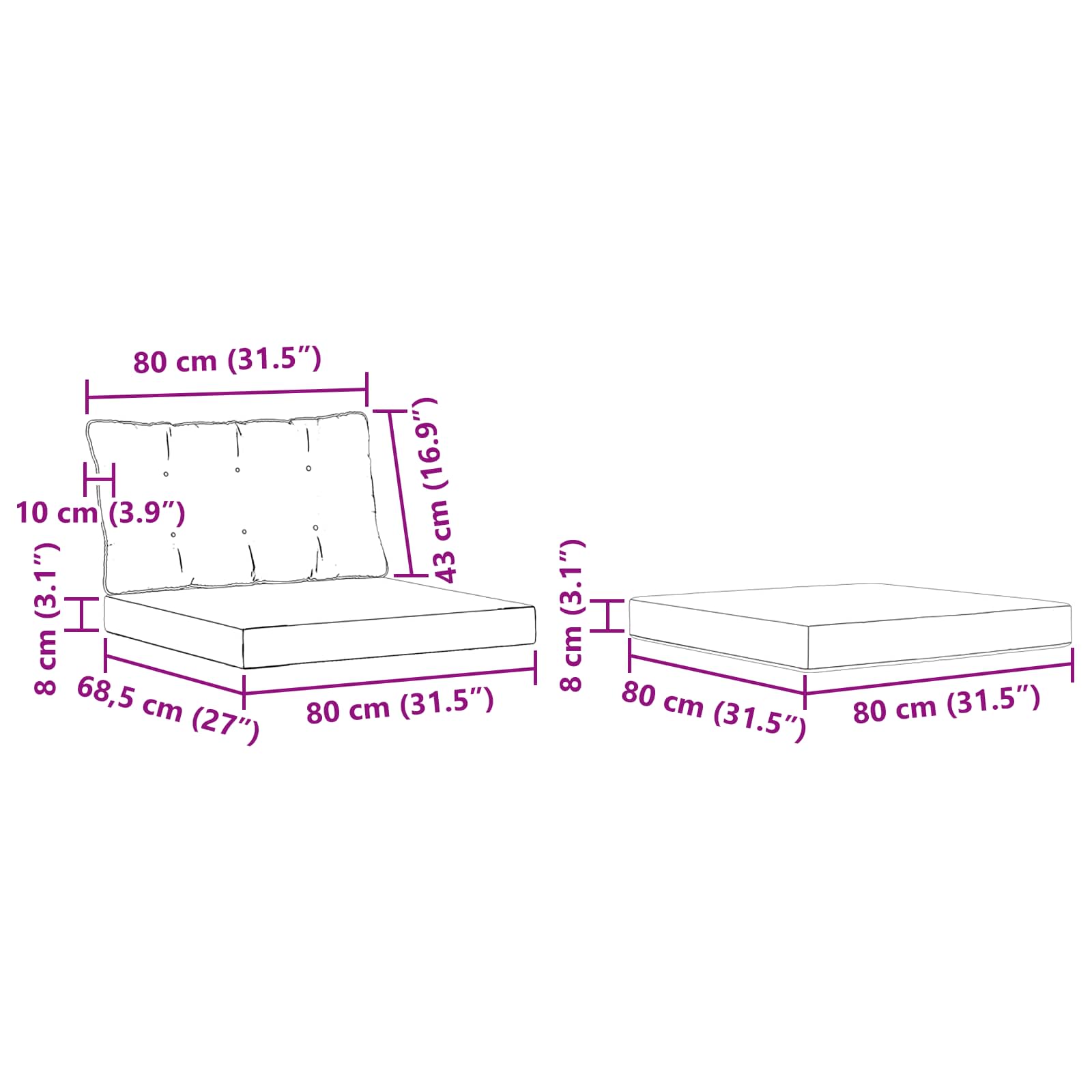 Outdoor-Sofagarnitur 5 stk. Natur und Creme