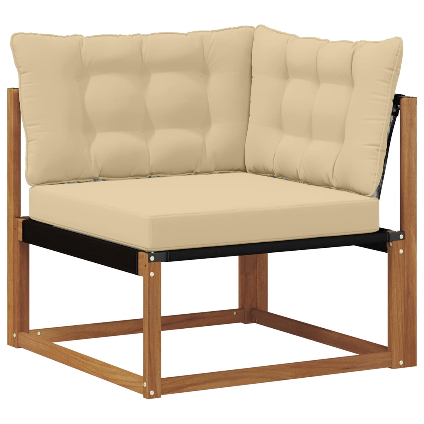 Outdoor-Sofagarnitur 7 stk. Natur und Beige